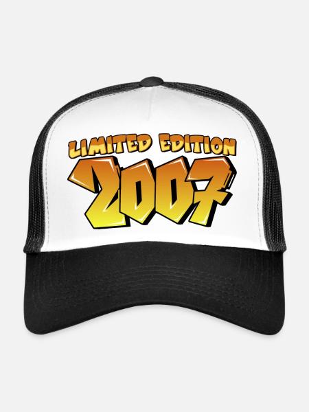Edition limitée 2007 Graffiti Birthday Party - Casquette trucker  - blanc/noir - Devant