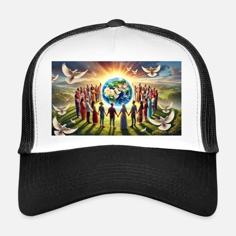 All Cultures - Trucker Cap - white/black