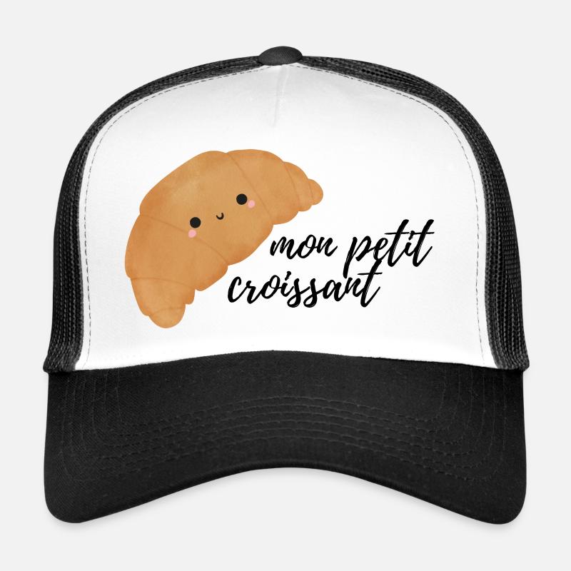Croissant - Trucker Cap - Weiß/Schwarz