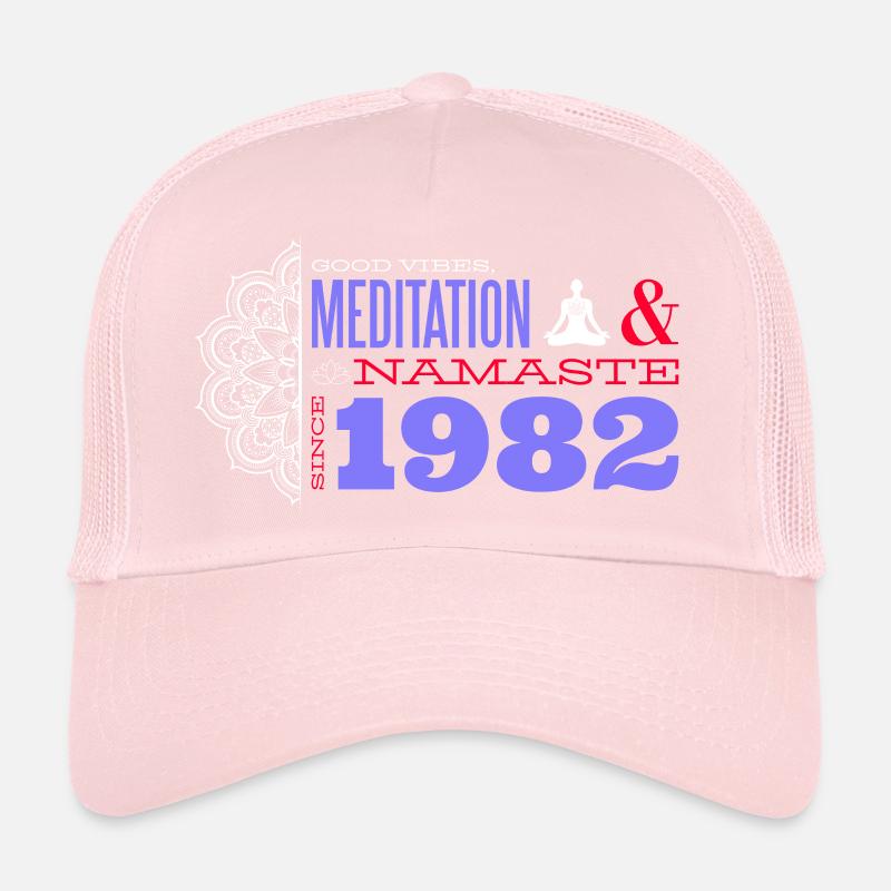 Méditer depuis 1982 - 43 ans de vie consciente Casquette trucker 