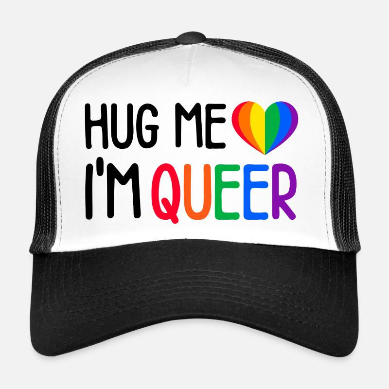 Umarmungen willkommen: Ich bin queer Trucker Cap