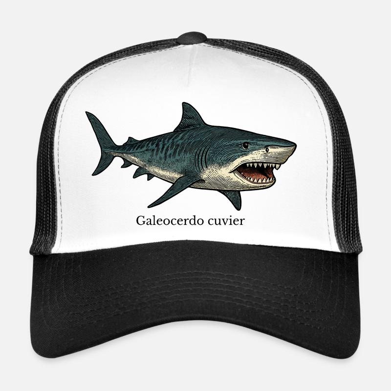 Galeocerdo cuvier tiger shark design Trucker Cap