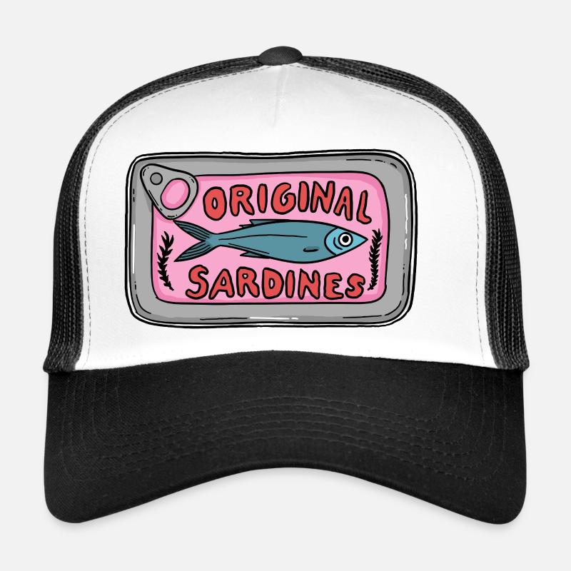 Original Sardines Can Pop Art Design Trucker Cap