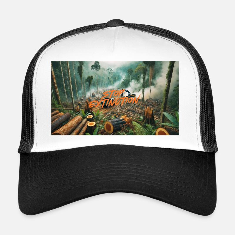 Stop Extinction : Conception de la protection des forêts Casquette trucker 