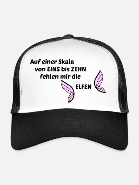 Lutins - Casquette trucker - blanc/noir