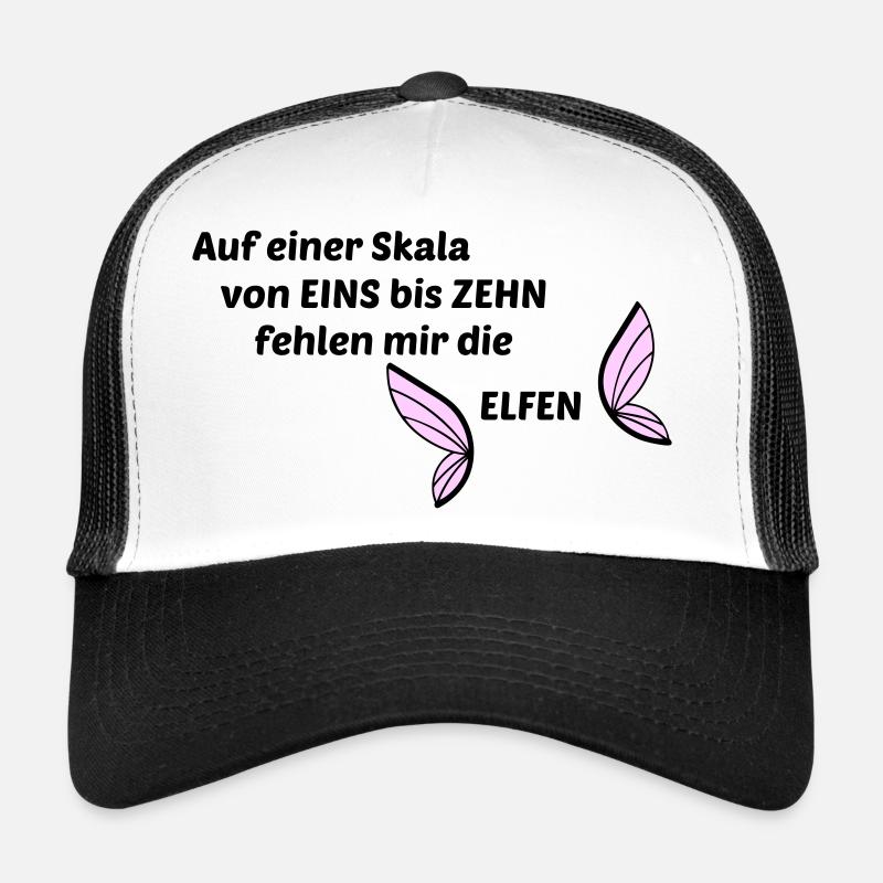 Elfen - Trucker Cap - Weiß/Schwarz
