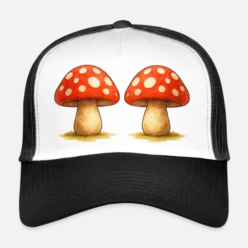 Mushroom Comic Trucker Cap
