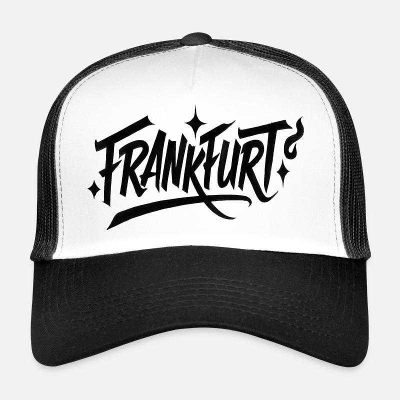 Lettrage graffiti de Francfort Casquette trucker 