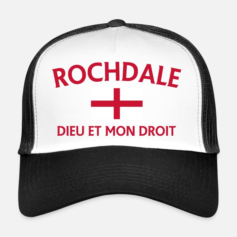 Devise du drapeau anglais de Rochdale Casquette trucker 