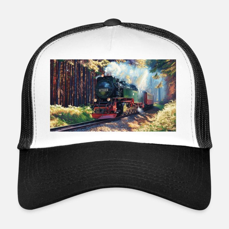 Vapeur de la forêt de Brocken Casquette trucker 