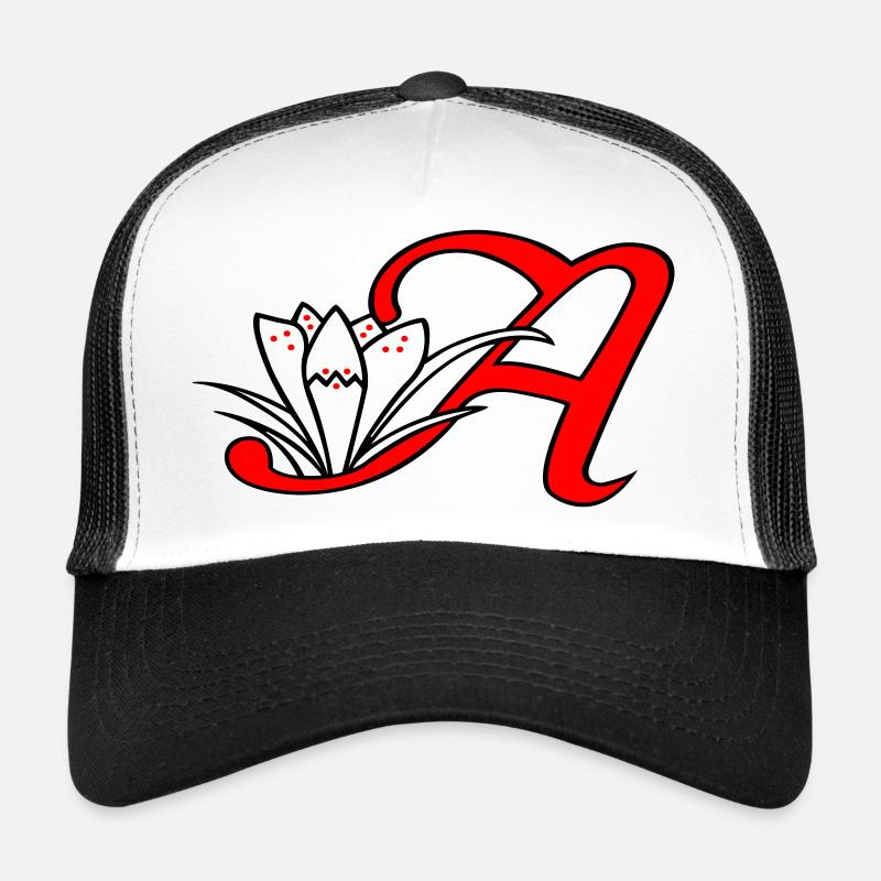 Lettre A Initiale Casquette trucker 