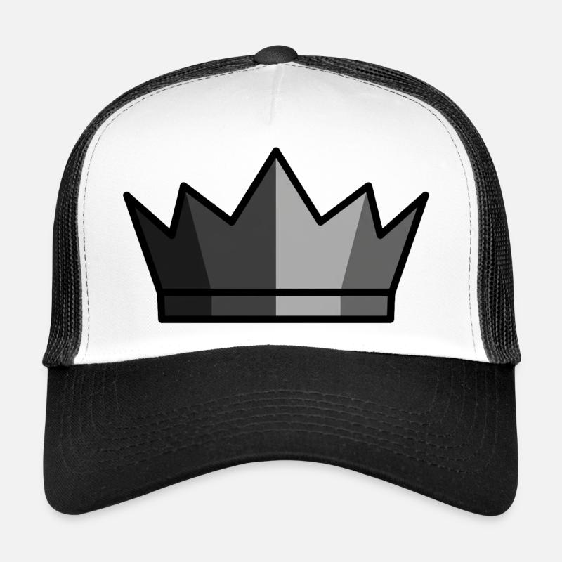 Black Crown King Gaming Logo Trucker Cap