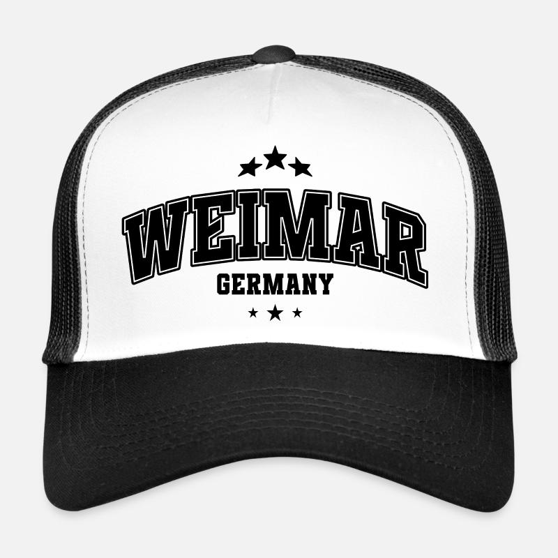 Weimar Varsity Schriftzug Souvenier Trucker Cap