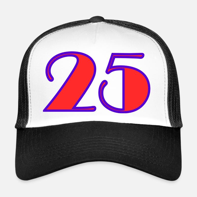 25. 25 ANS. 25e ANNIVERSAIRE. ANNIVERSAIRE 25 ANS. Casquette trucker 