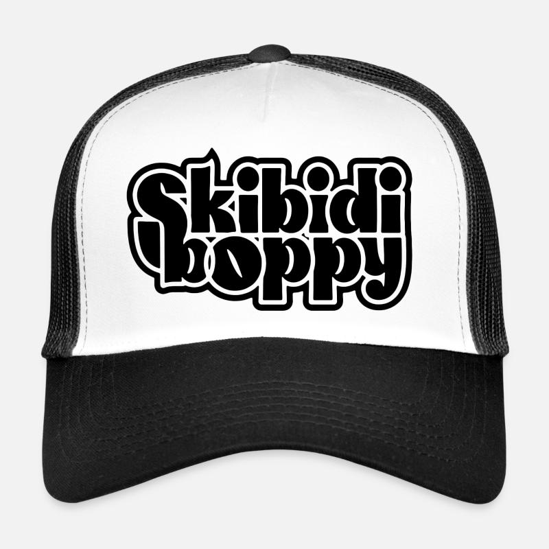 Skibidi Boppy - Trucker Cap - white/black