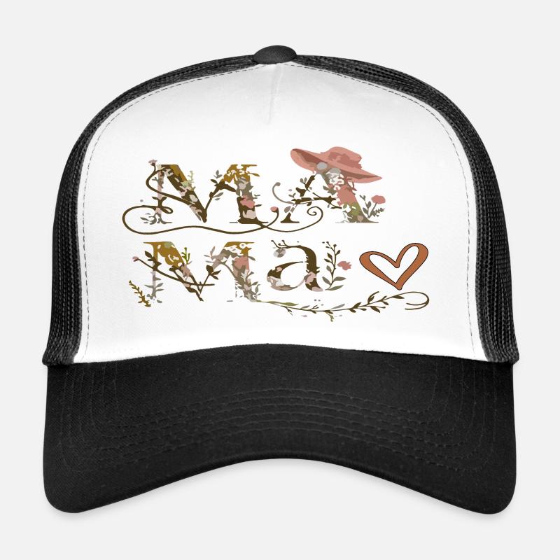 Lettres de Fleurs Maman Casquette trucker 