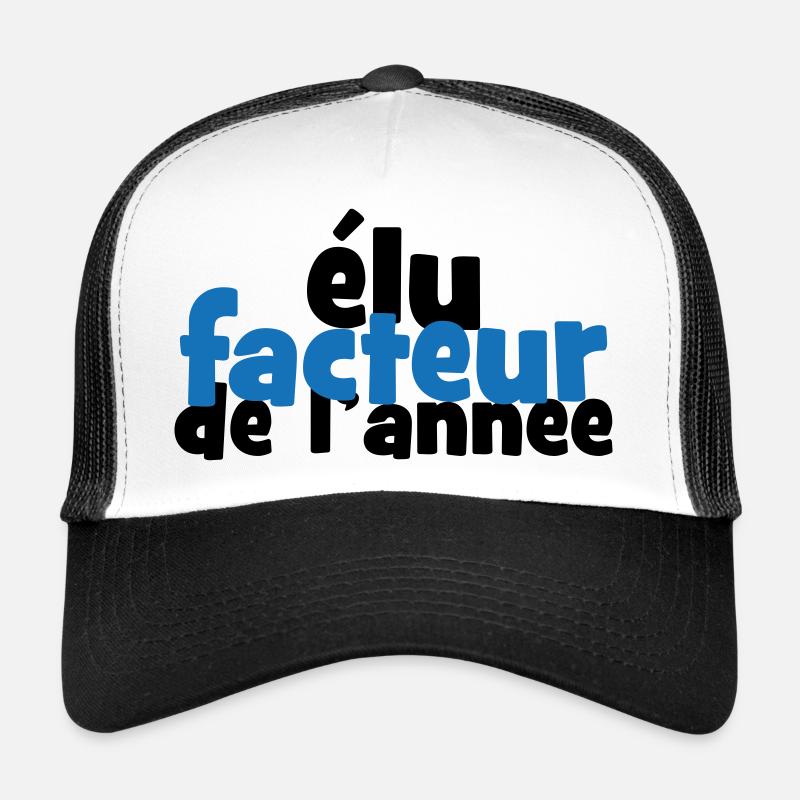 Élu facteur de l'année humour postier Casquette trucker 