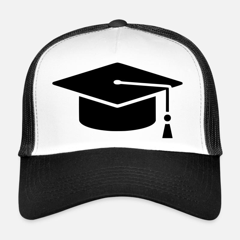 Graduation Cap Graduate Logo Trucker Cap
