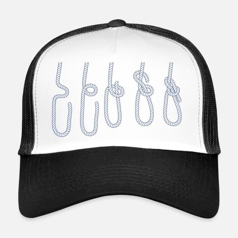 Sailing Sailboat Sailor Nautical Dinghy Knots Trucker Cap
