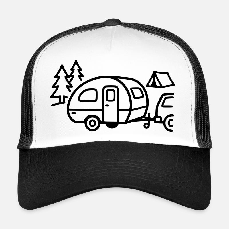 Camping caravan Camping Vacances en camping-car Casquette trucker 