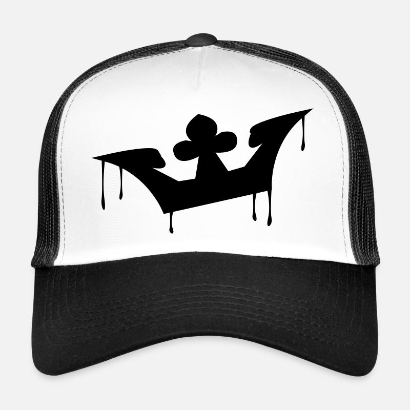 crown_krone - Trucker Cap - Weiß/Schwarz