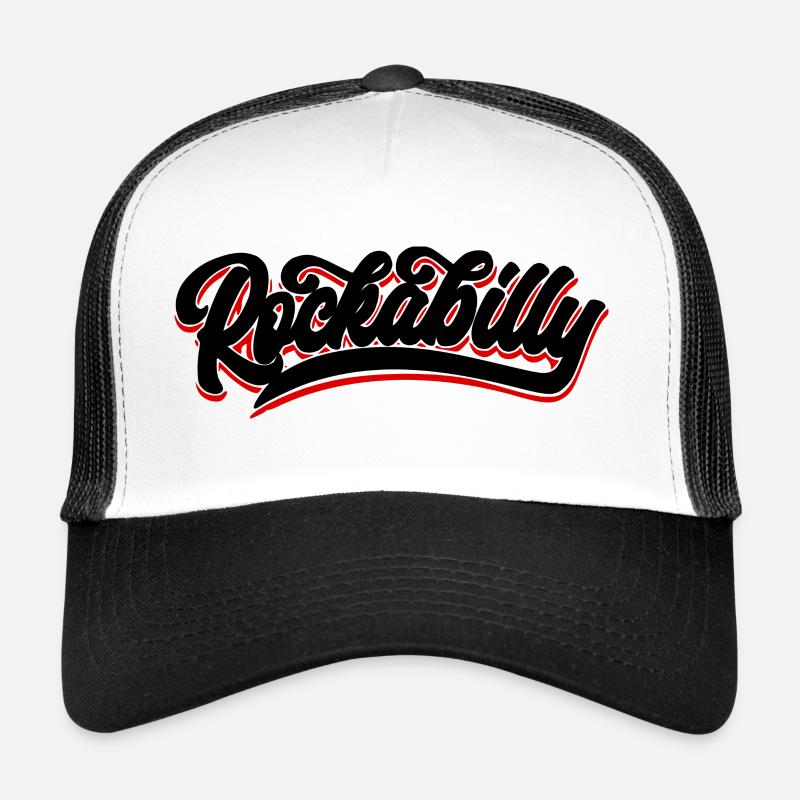 Rockabilly Schrift Text Trucker Cap