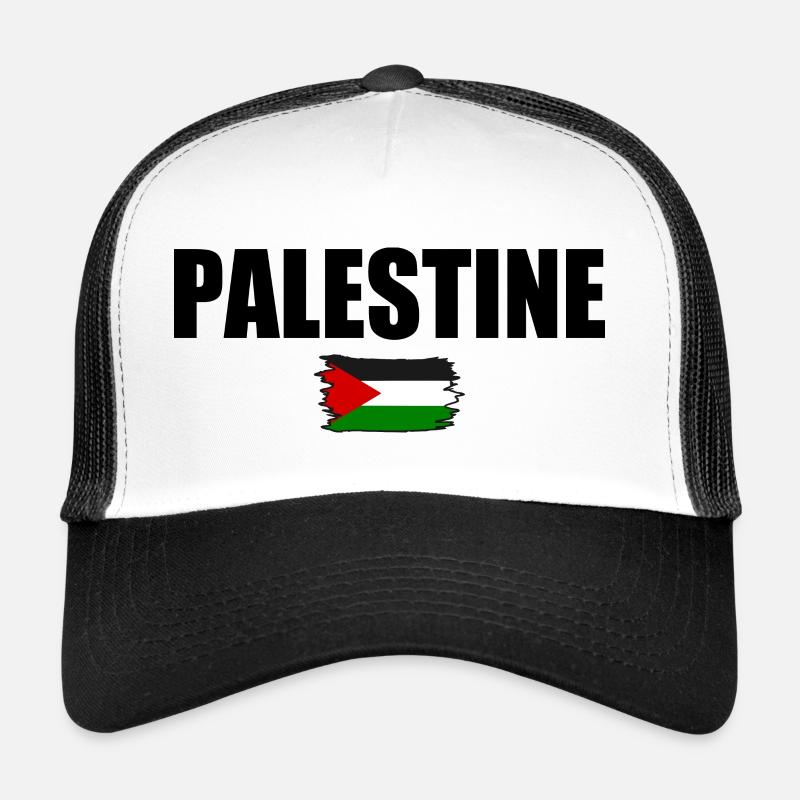 Palästina Palestina - Trucker Cap - Weiß/Schwarz
