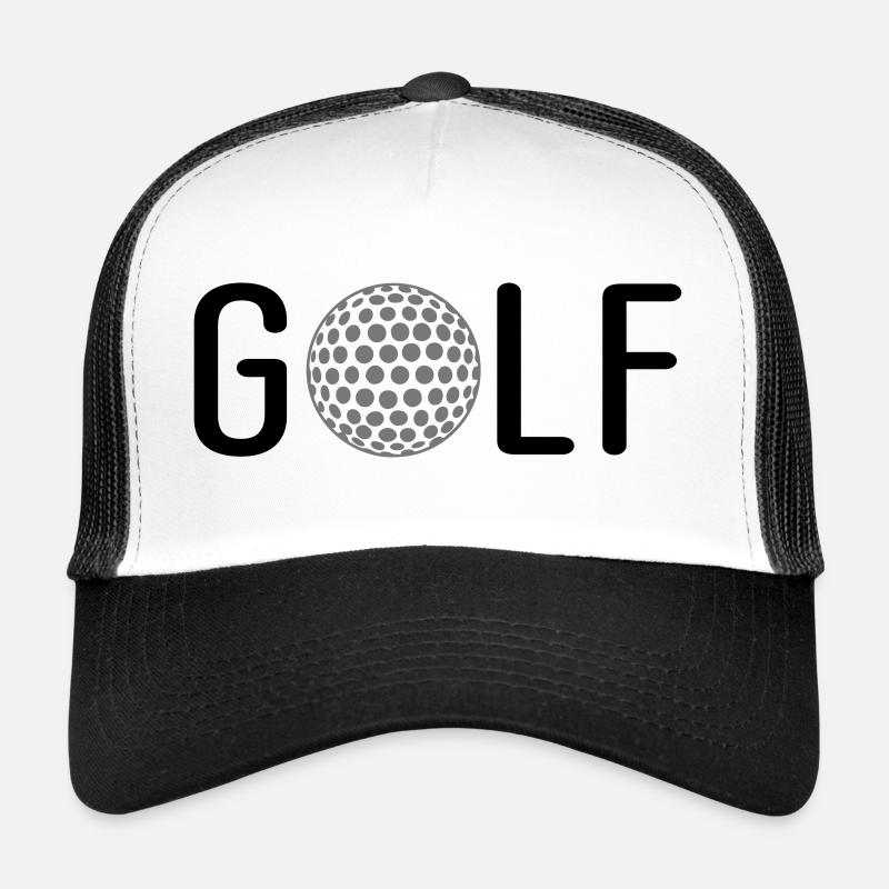 Le golf - Casquette trucker  - blanc/noir