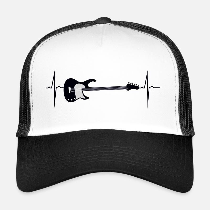 mon cœur bat pour e guitare Casquette trucker 