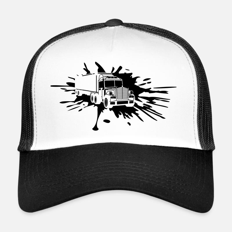 déposer blob couleur graffiti pulvérisation camion camion charge Casquette trucker 