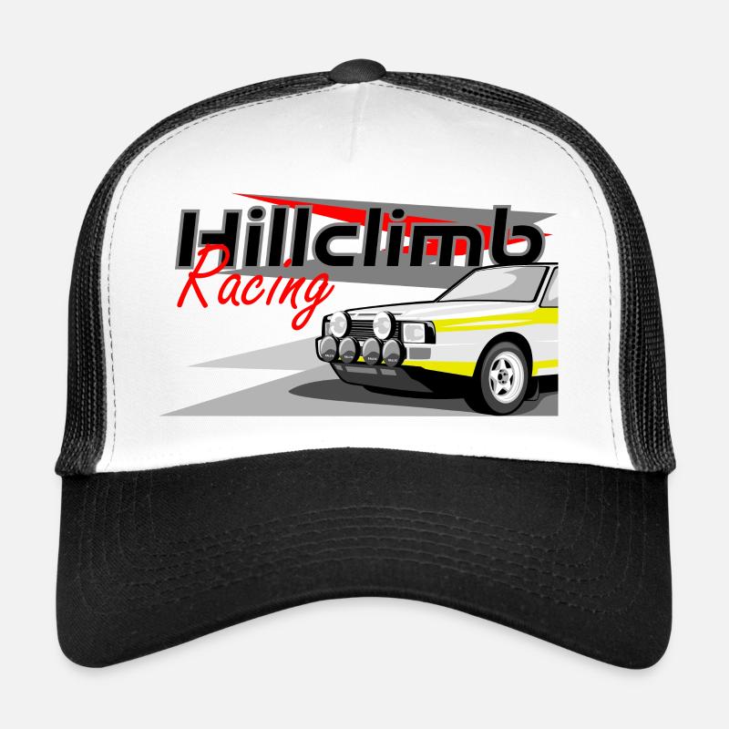 Rally Quattro Hillclimb Racing - Trucker Cap - Weiß/Schwarz