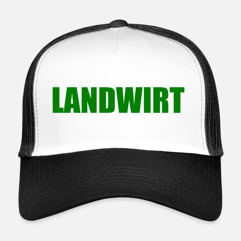 Landwirt - Trucker Cap - Weiß/Schwarz