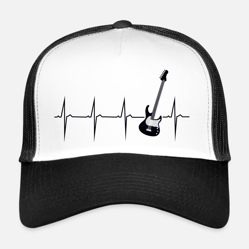 mon cœur bat pour e guitare Casquette trucker 