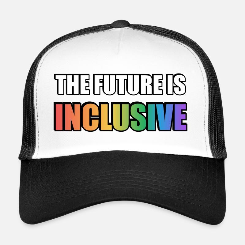 L’avenir est inclusif LGBT Pride Rainbow Casquette trucker 