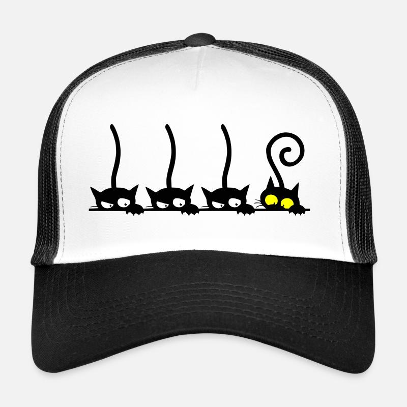 Chat drôle Casquette trucker 