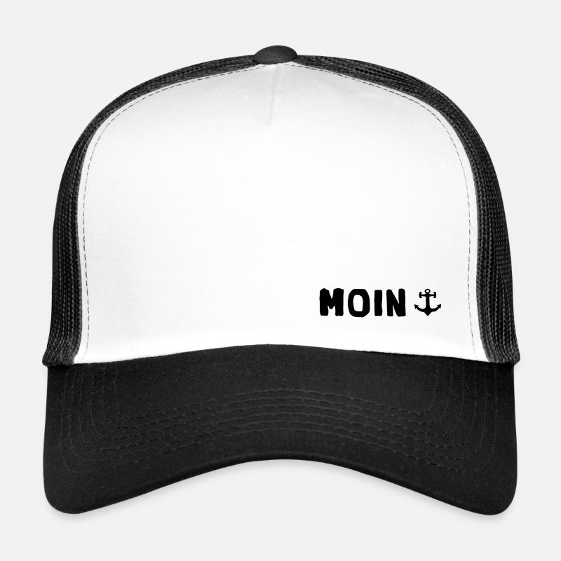moin anker Moin Geschenkidee moin anker - Trucker Cap - Weiß/Schwarz