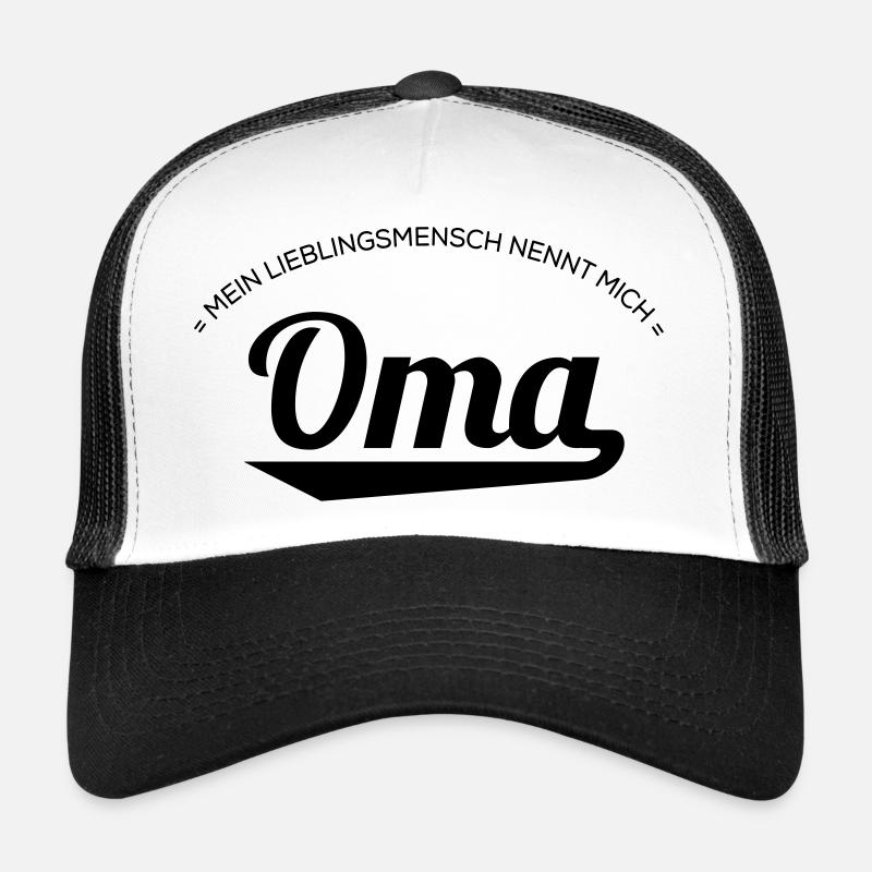 Oma - Trucker Cap - Weiß/Schwarz