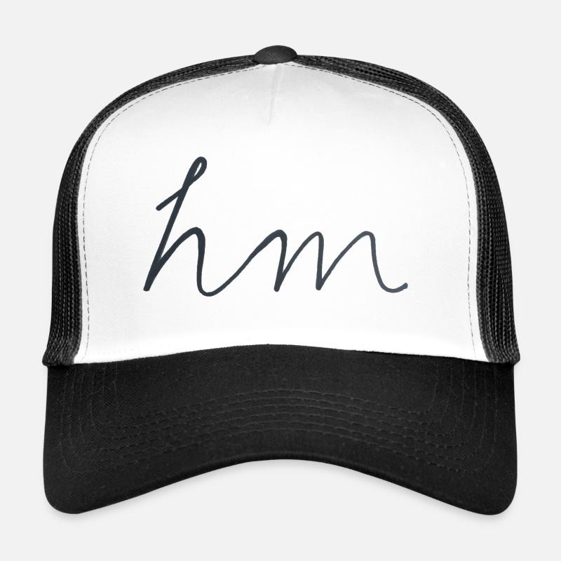 hm - Hipster Design Lettering Trucker Cap
