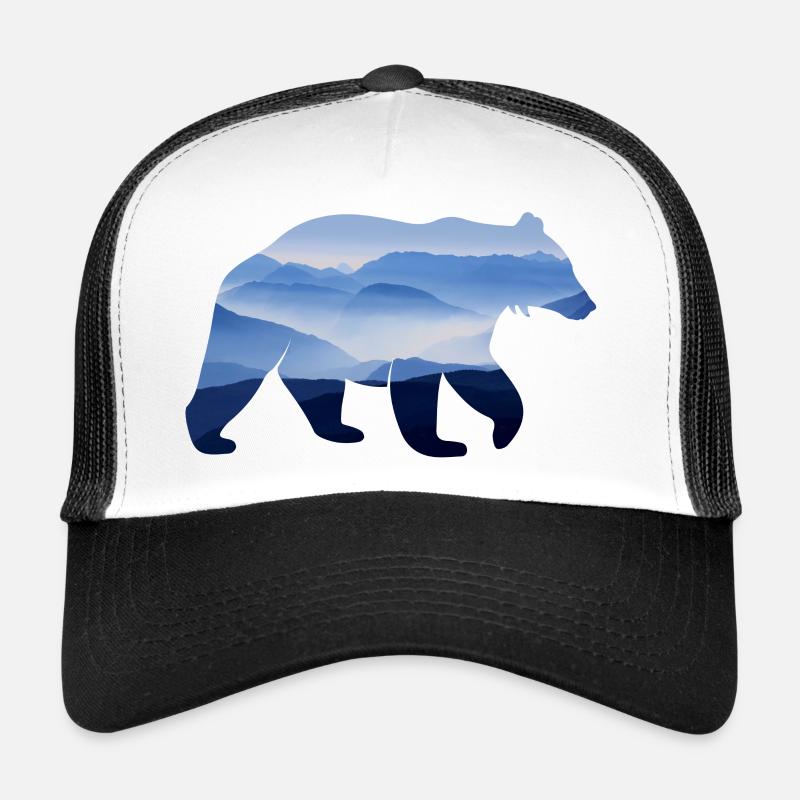 Bär - Trucker Cap - Weiß/Schwarz