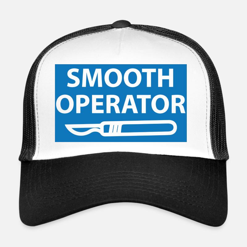 Doktor / Arzt: Smooth Operator - Trucker Cap - Weiß/Schwarz
