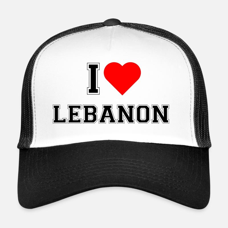 J'adore le Liban Casquette trucker 