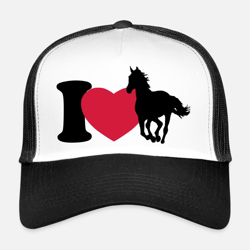 I love horses - Ich liebe Pferde Trucker Cap