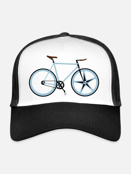 Cycling - Casquette trucker  - blanc/noir - Devant