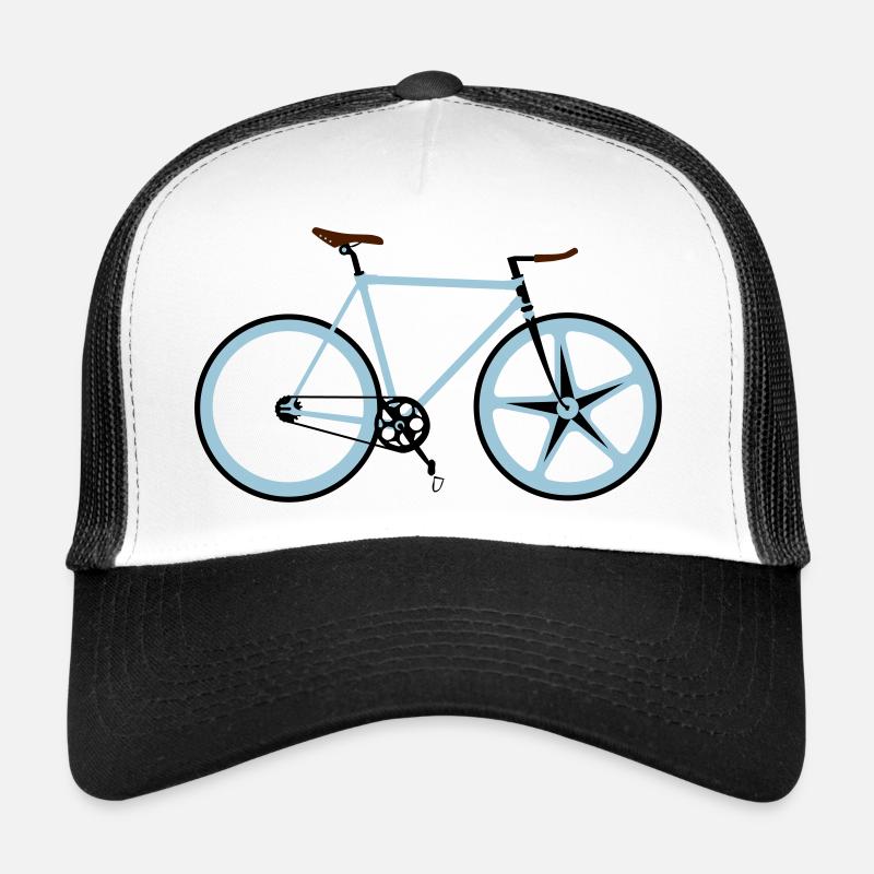 Fahrradsport - Trucker Cap - Weiß/Schwarz