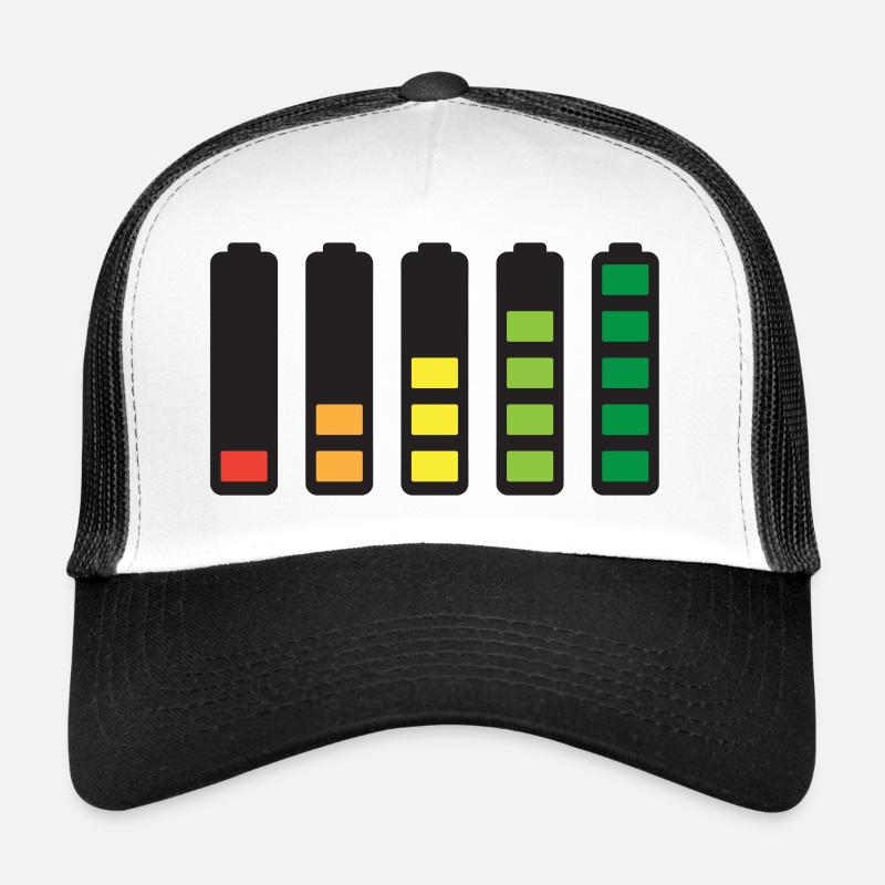 Battery - Trucker Cap - Weiß/Schwarz