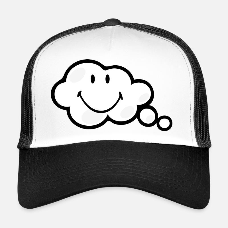 Smiley Think Bubble - Casquette trucker - blanc/noir