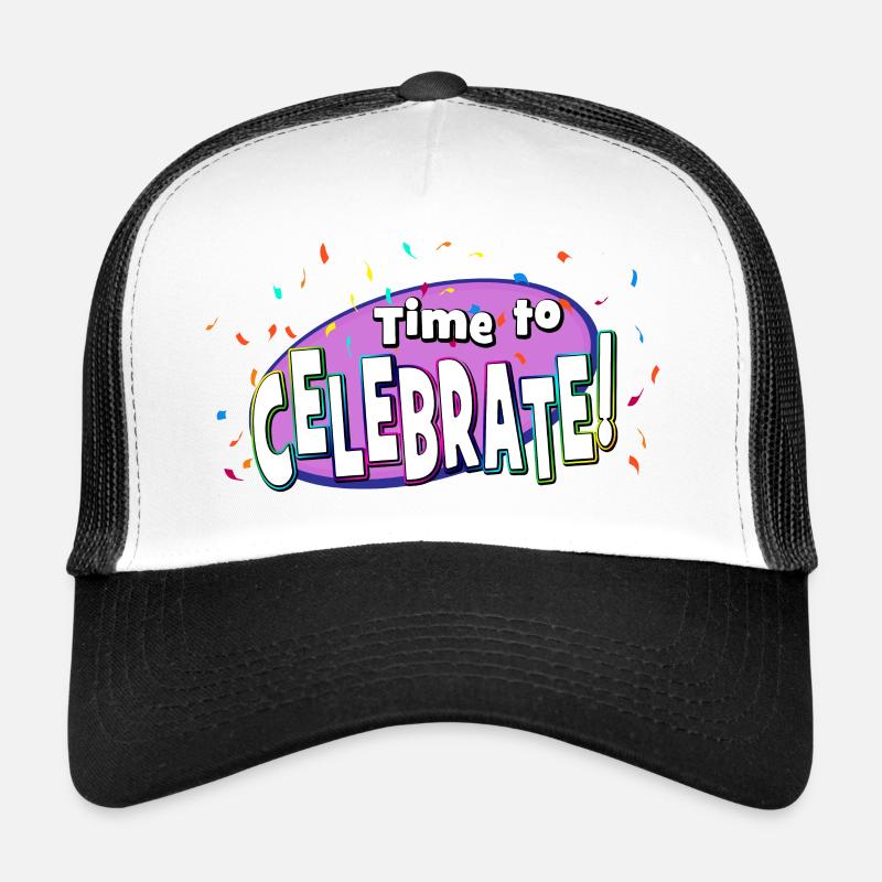 Festive Confetti Explosion Trucker Cap