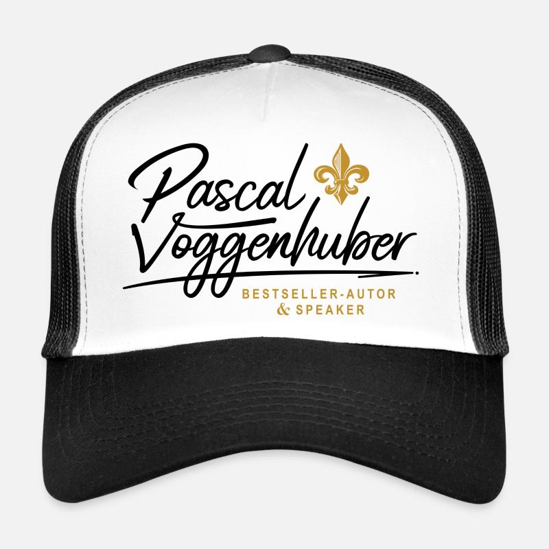 Pascal Voggenhuber Autor & Speaker - Trucker Cap - Weiß/Schwarz