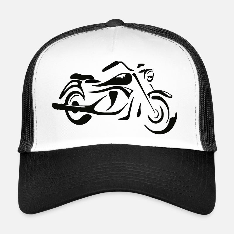 Chopper - Casquette trucker  - blanc/noir
