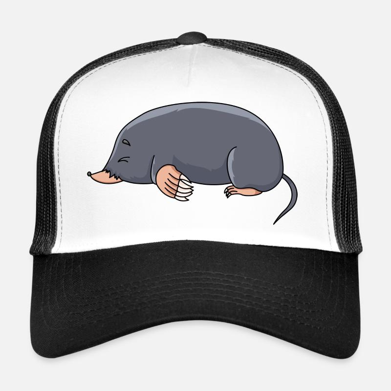 Maulwurf - Trucker Cap - Weiß/Schwarz